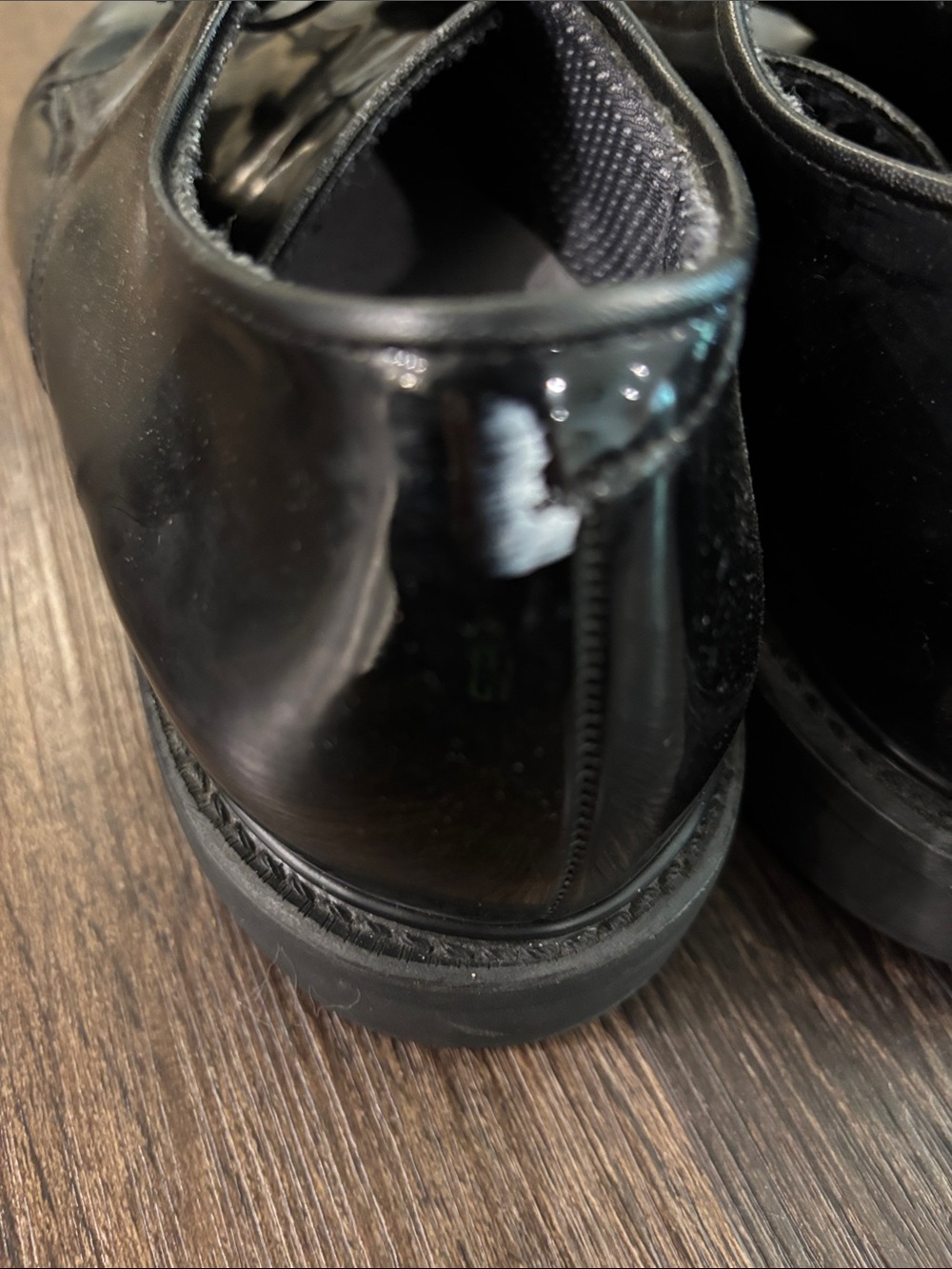 Capps Classic Black Men’s Lace-Up Dress Shoes - Picture 5 of 6